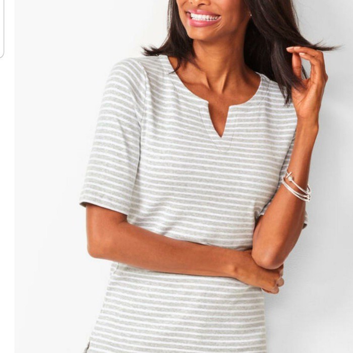 BLOUSE KAOS WANITA STRIPE TALBOTS