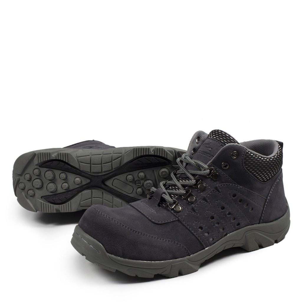 sepatu pria boots safety ujung besi outdoor crcocodile larman cream  murah cocok untuk naik gunung