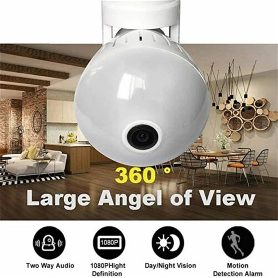 IPCAM Bohlam 360 / IP Camera 360 Bohlam V380  2MP HD 1080P INFRA RED