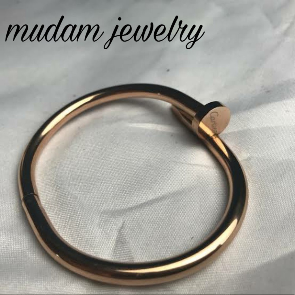 Gelang Pria C4rtier Model Paku Titanium