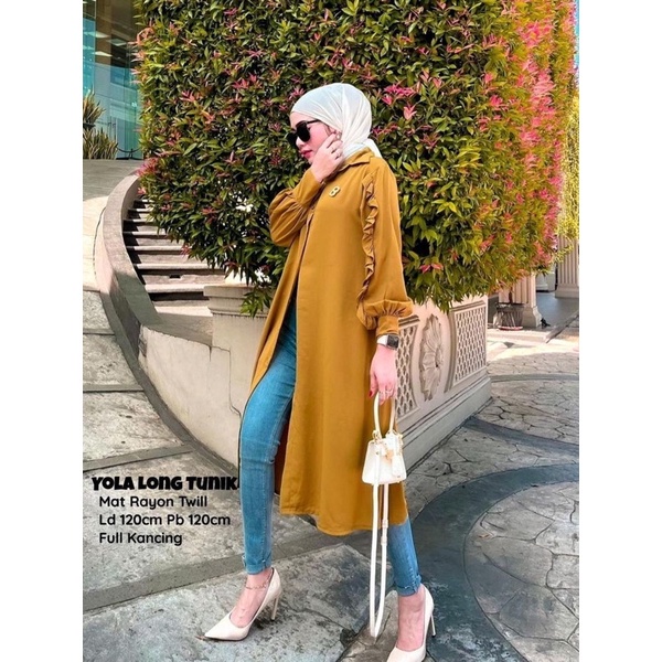 LONG TUNIK RAYON TWILL YOLA