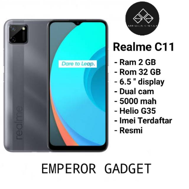 Realme C11 Ram 2/32 dan 3/32GB Resmi | Shopee Indonesia