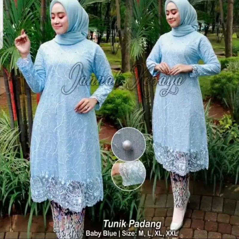 Set Tunik Tille Mutiara Modern 2022//Setelan Kebaya dan Rok Plisket//Seragam Pesta//kebaya termurah//baju kebaya termurah/tunik pesta/seragam pesta termurah/Baju kurung/pakaian wanita termurah/kebaya kekiniano