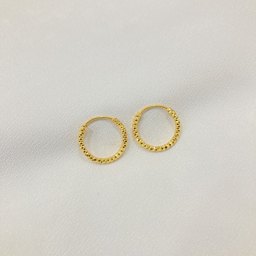 Anting Gipsy Warna 24 Karat Ukuran 16, 18, 20 MM - ATG10
