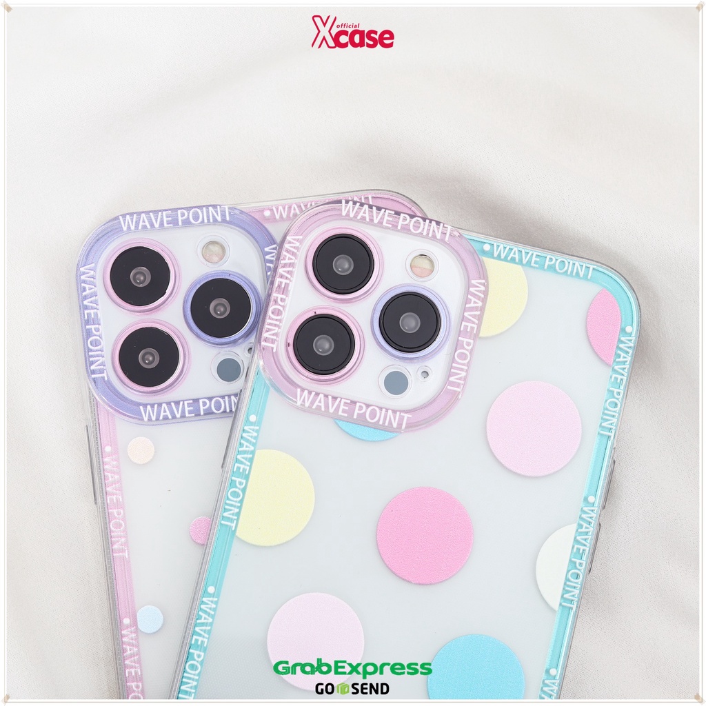 Clear Softcase Big &amp; Little Polkadot Full Lens Cover For iPhone 7 8 SE 7+ 8+ X XR XS MAX 11 12 13 MINI PRO MAX
