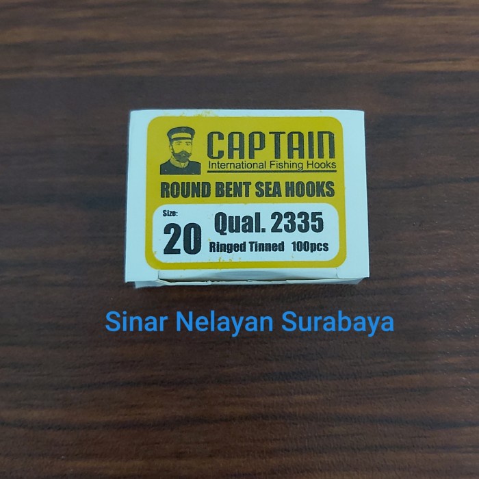 Kail mata pancing Captain 2335 no 20. Captain Fishing Hooks.