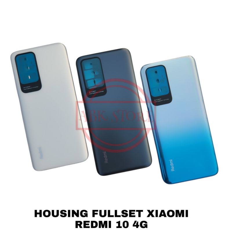 Back Casing Kesing Housing Xiaomi Redmi 10 4G 2021/2022 Backdoor Fullset