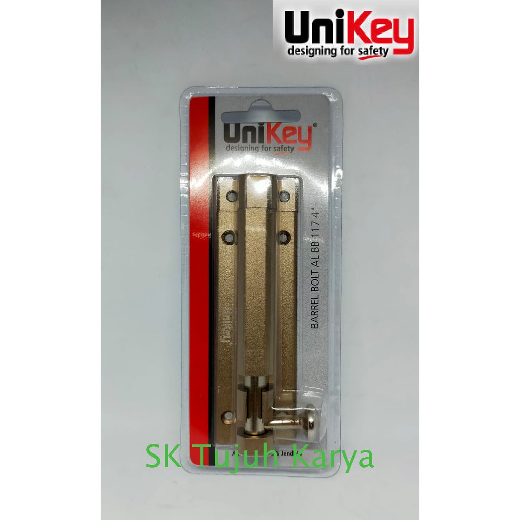 GRANDEL PINTU SLOT PINTU Stainless UniKey BARREL BOLT BB 177 4" SN