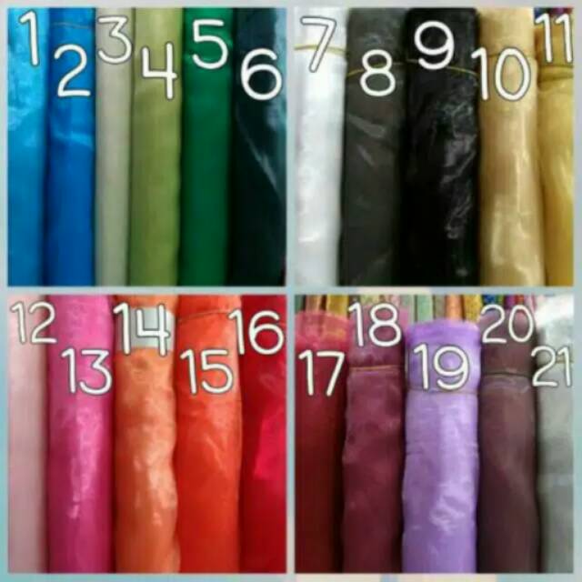 Kain organdi semi sutra