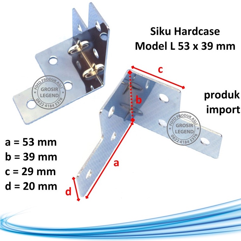 Siku besi L benteng besar box speaker Hardcase accessories K-B506