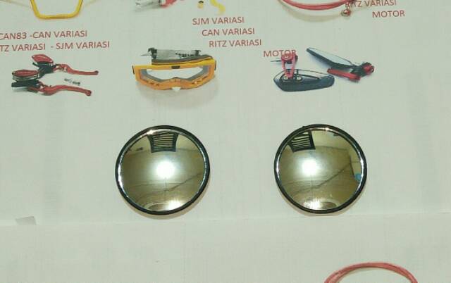 KACA CEMBUNG UNTUK KACA SPION MOBIL DAN MOTOR isi 2pc