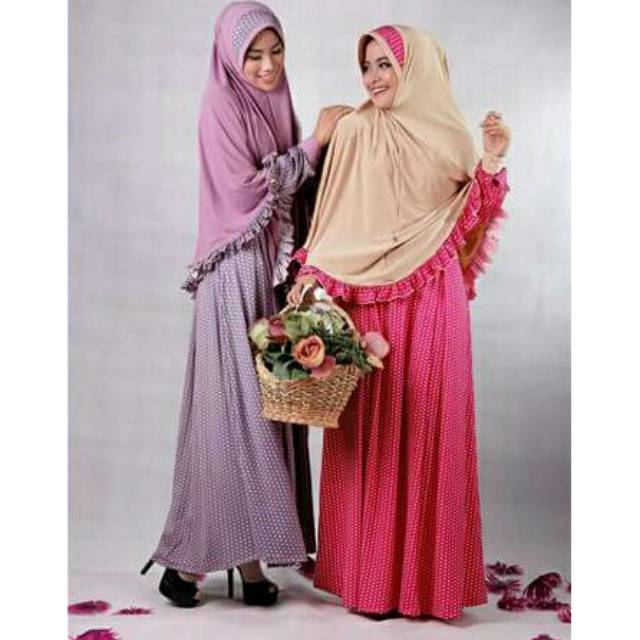Gamis Aulia - Shinny B/Gamis Jersey Syar'i