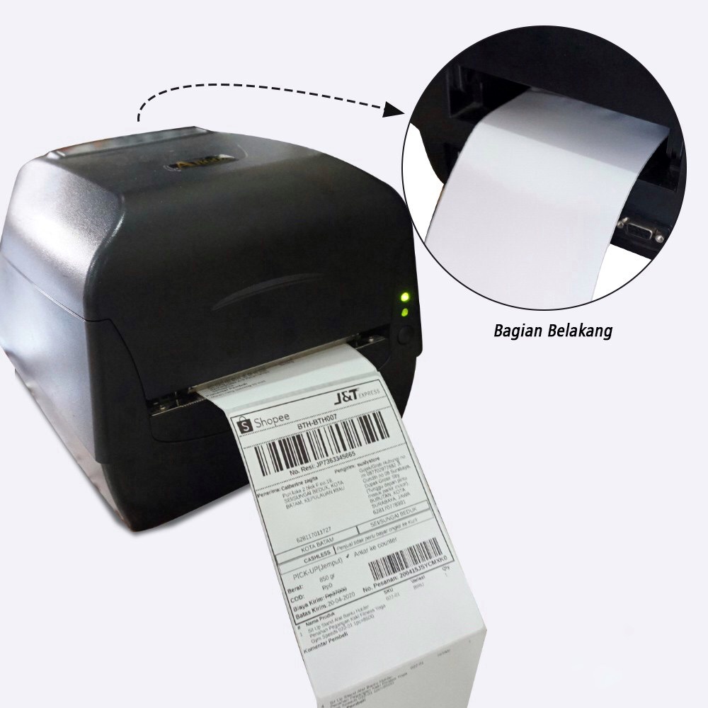 TTSHOPSOLO - Label Sticker  Thermal/Printer Barcode 100x150 - isi 500 Lembar