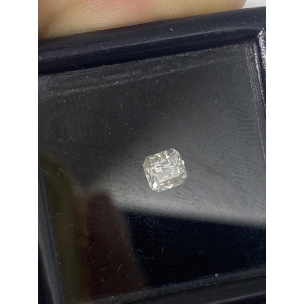 natural berlian banjar kotak berat 0,36 crats putih bagus