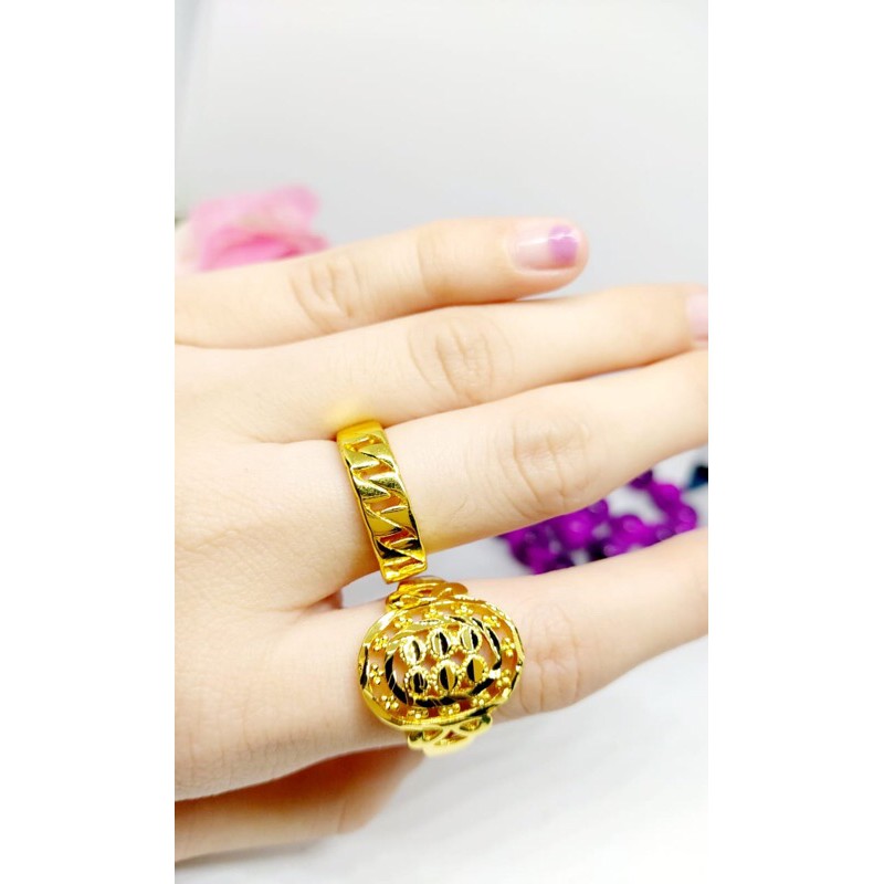xuping cincin lapis emas 24karat 2307