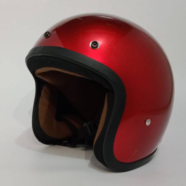 HELM BOGO RETRO TANPA KACA WARNA DOFF ATAU GLOSSY POLOS BOGO RETRO