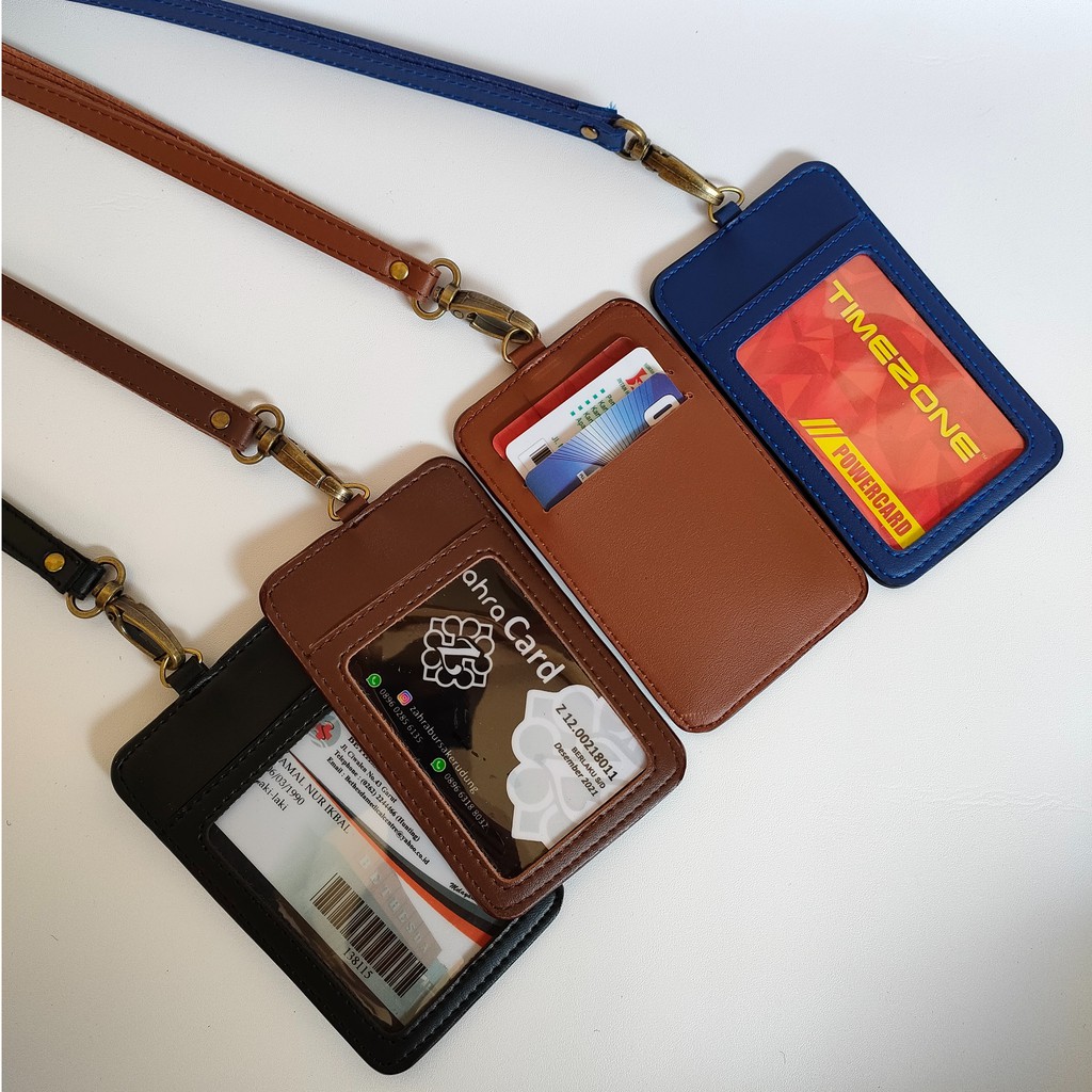 

ATK9 Id Card Kulit Name Tag Kulit Card Holder Termurah.