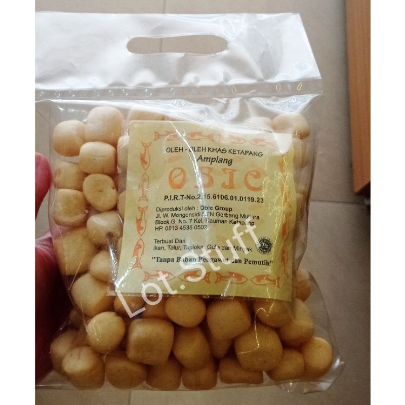 

Snack Amplang Ikan Tenggiri Asli OBIC Khas Ketapang Uk. Sedang Halal