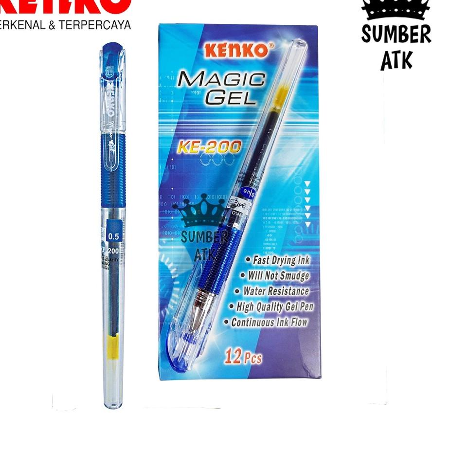 

Terbaru - KENKO GEL PEN KE-200 Magic Gel 0.5MM /12 PCS 1 LUSIN / PEN TINTA GEL !!