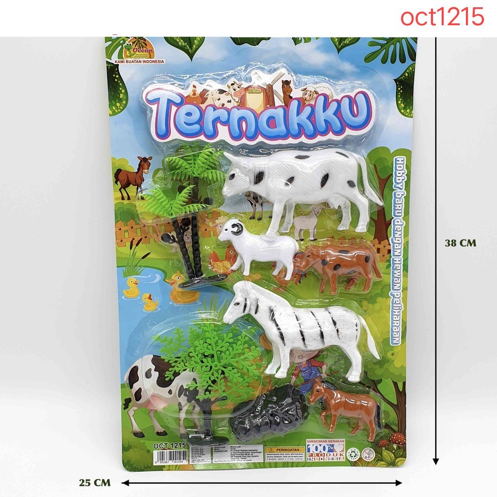 Mainan Anak hewan ternak karet Terbaru SNI 1215 - mainan binatang ternak karet - Mainan Anak Ternakk