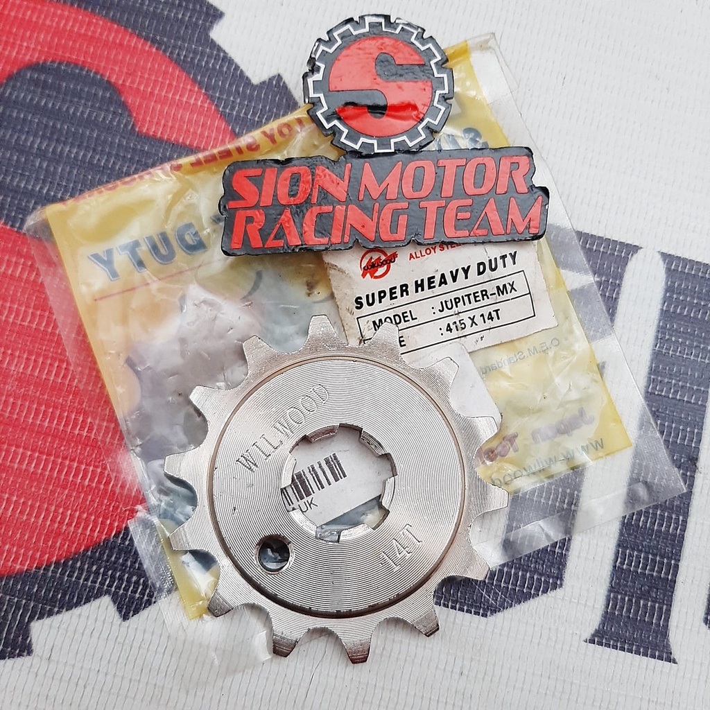 Gear Depan / Gir Depan / Front Sproket 415 Yamaha Jupiter MX / Sniper MX Baja 14T Wilwood-1