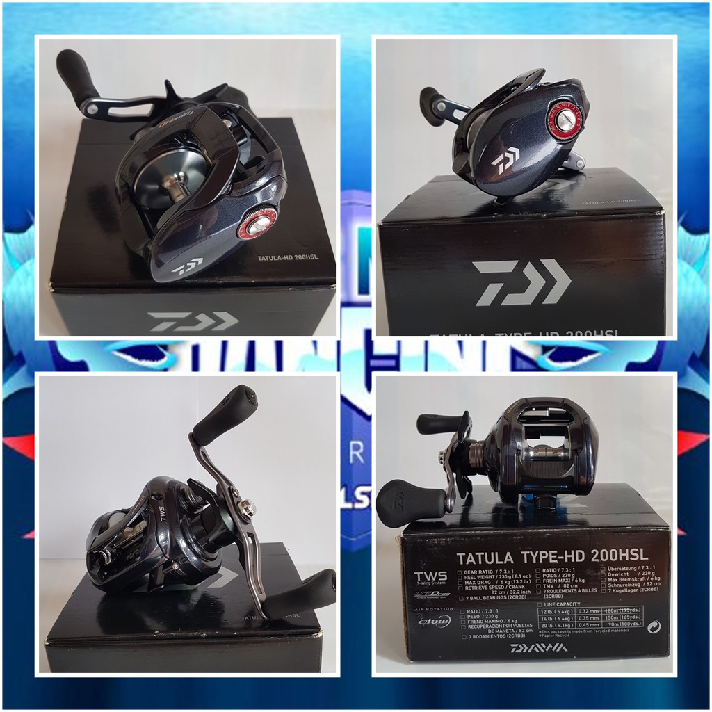 Reel Bait Casting DAIWA TATULA TYPE-HD 200HSL Gear Ratio 7.3:1 7BB