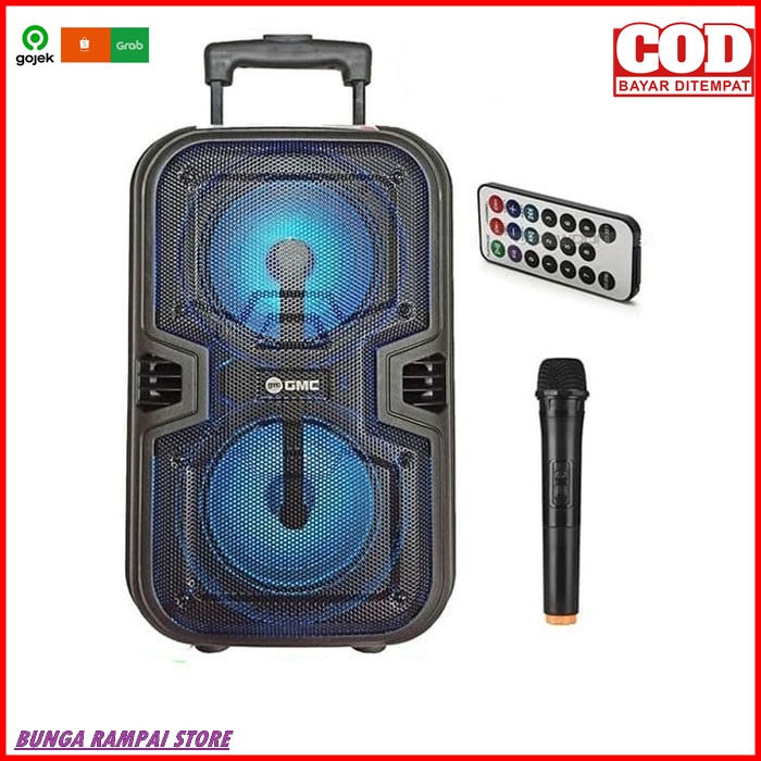 promo Speaker GMC 897i Portable bluetooth free mic bisa pilih varian