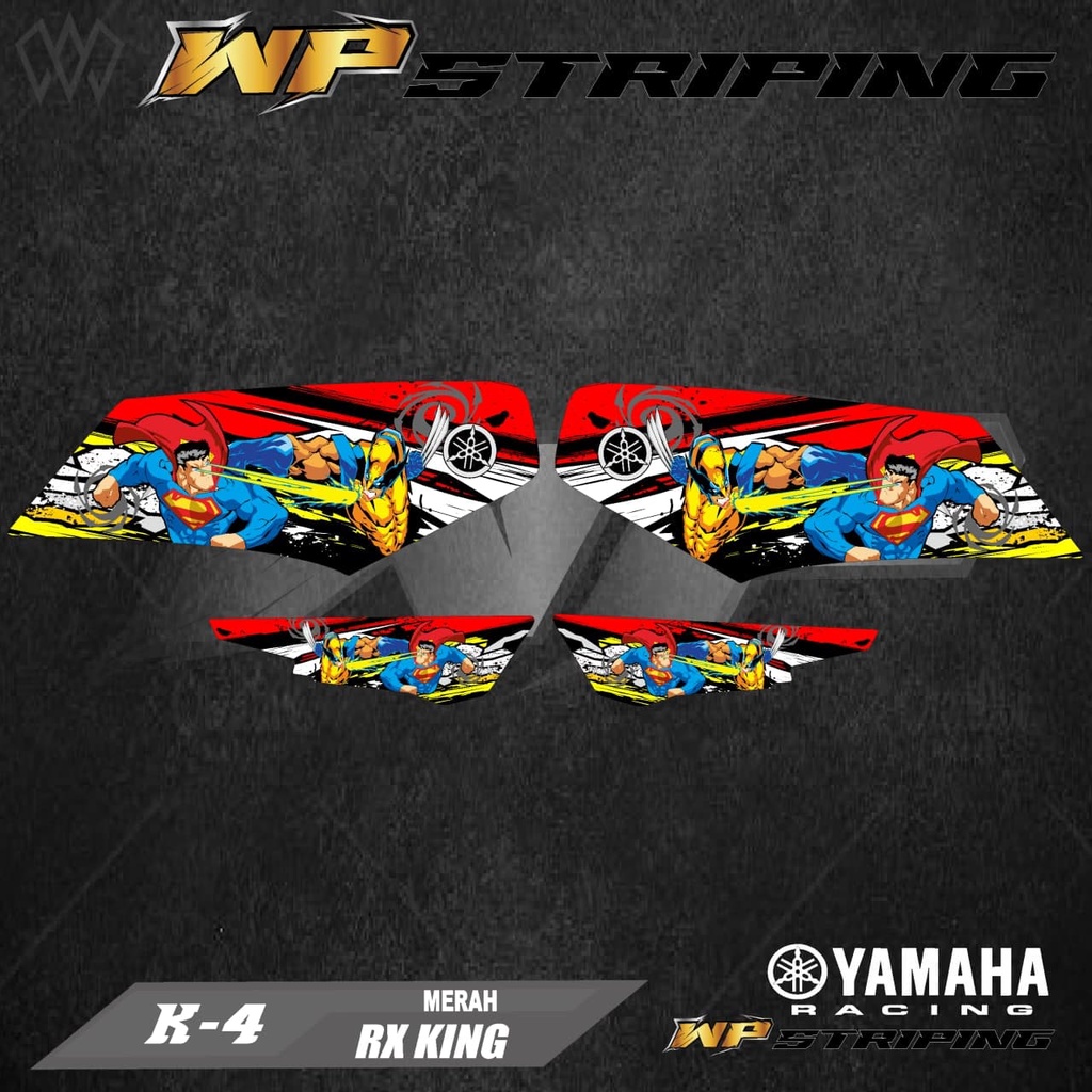 STRIPING RX KING - STIKER VARIASI LIST SKOTLET MOTOR YAMAHA RX KING - K-4