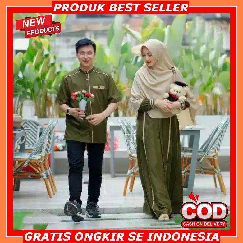Baju Maxi Dress Couple Pasangan Remaja Suami Istri Pesta Kondangan Lebaran Indu Fitri Murah Modern T