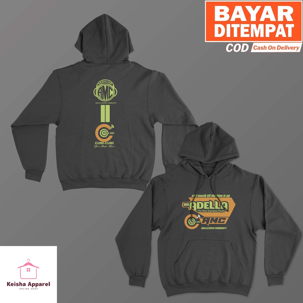 JAKET HOODIE SOUND SYSTEM OM ADLELLA AMC HOODIE ADELLA PRIA WANITA