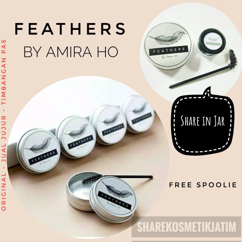 (Share in Jar) Feathers Feather by Amira Ho Brow Styling Kit Malaysia Share in Jar