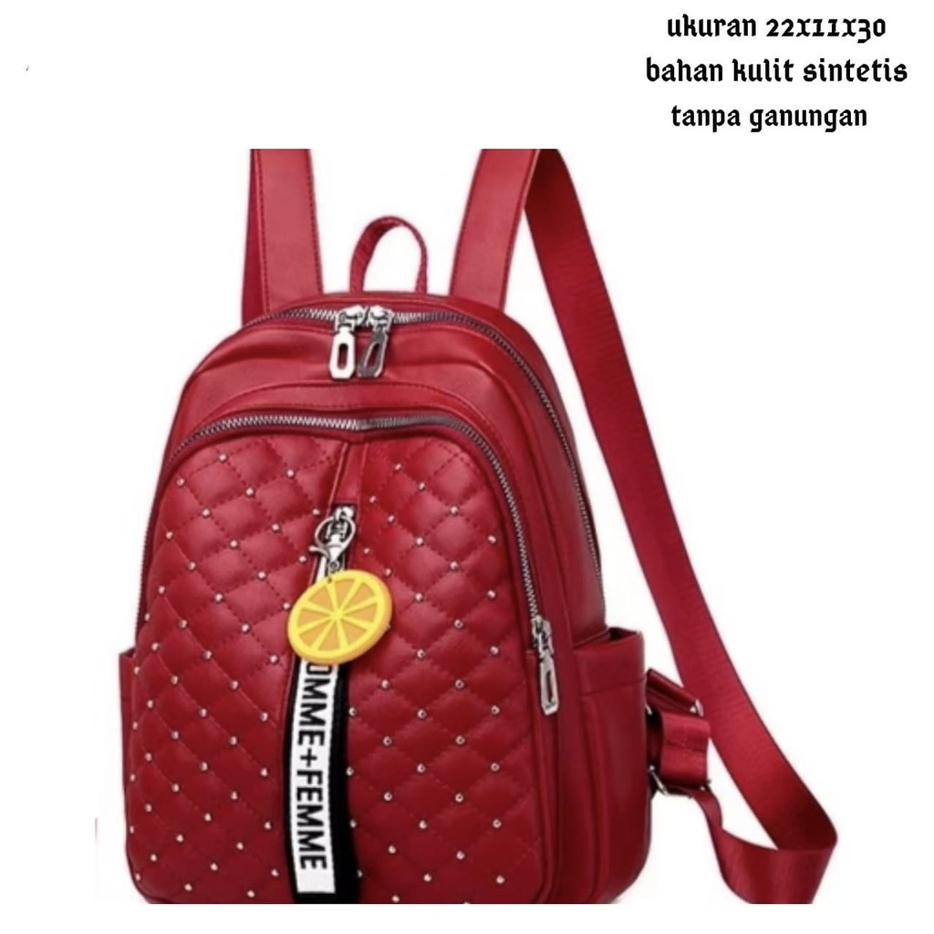 Tas Ransel Perempuan Tas Ransel Lemon Backpack Multifungsi