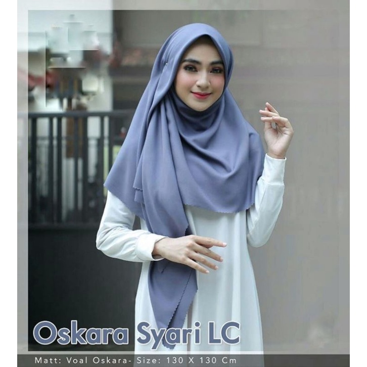 Jilbab Segi Empat Voal Syari Hijab Jumbo Oskara Azara