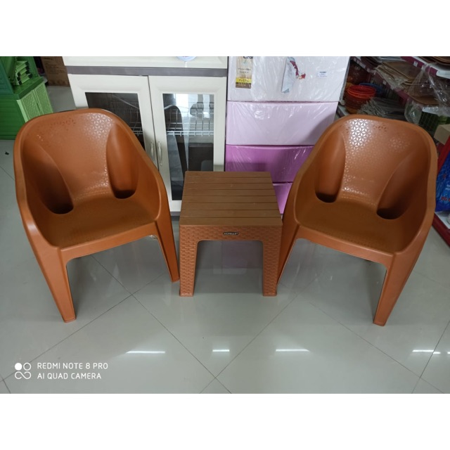 1set MEJA DAN KURSI TERAS NAPOLLY