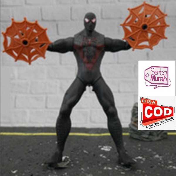 Mainan Marvel Avengers / Mainan Anak Avengers / Action Figure Avengers - Spiderman Black