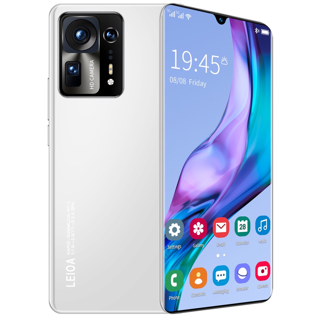 【Baru Spot】MIX4 Pro HP Smartphone RAM 8GB+128GB Handphone Murah Promo Cuci Gudang Android Original 7.2 Inci  HD Screen 5G Mobile Phone Best Gaming Performance Cellphone-Putih
