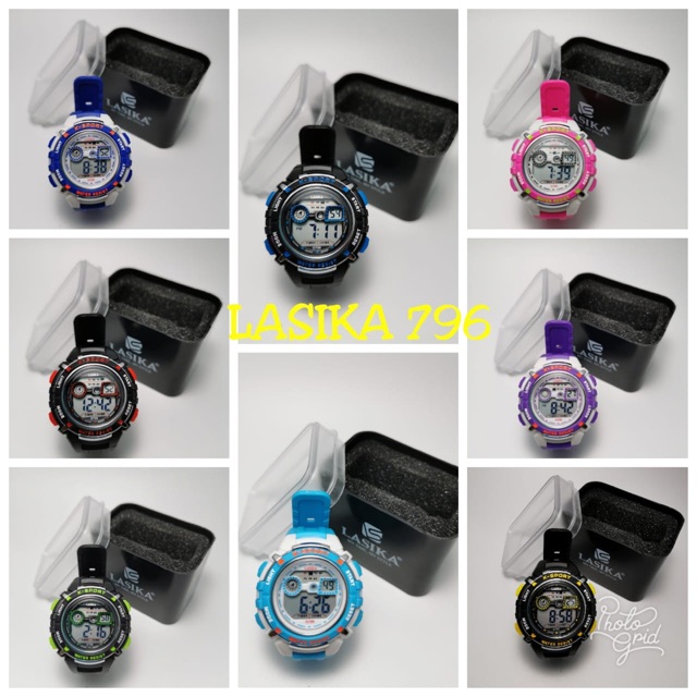 Jam tangan Anak TK SD asli lasika tahan air sporty jam anak