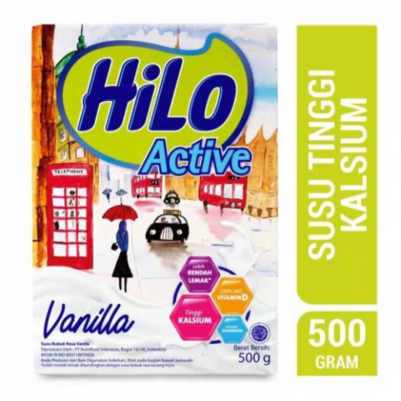 Hilo Active Vanilla 500G /Hilo