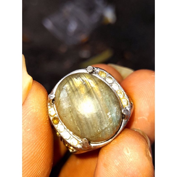 Batu Akik Labrador/Labradorite Asli Murah