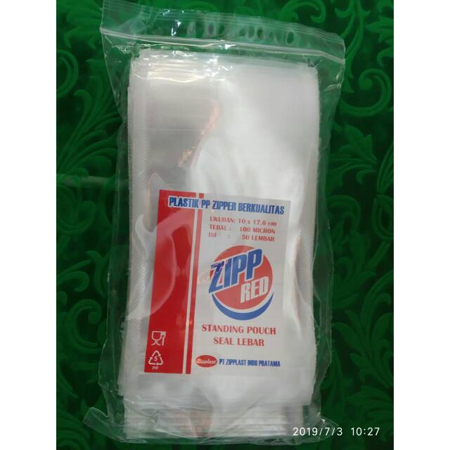 Plastik Standing Pouch 10 x 17 cmm