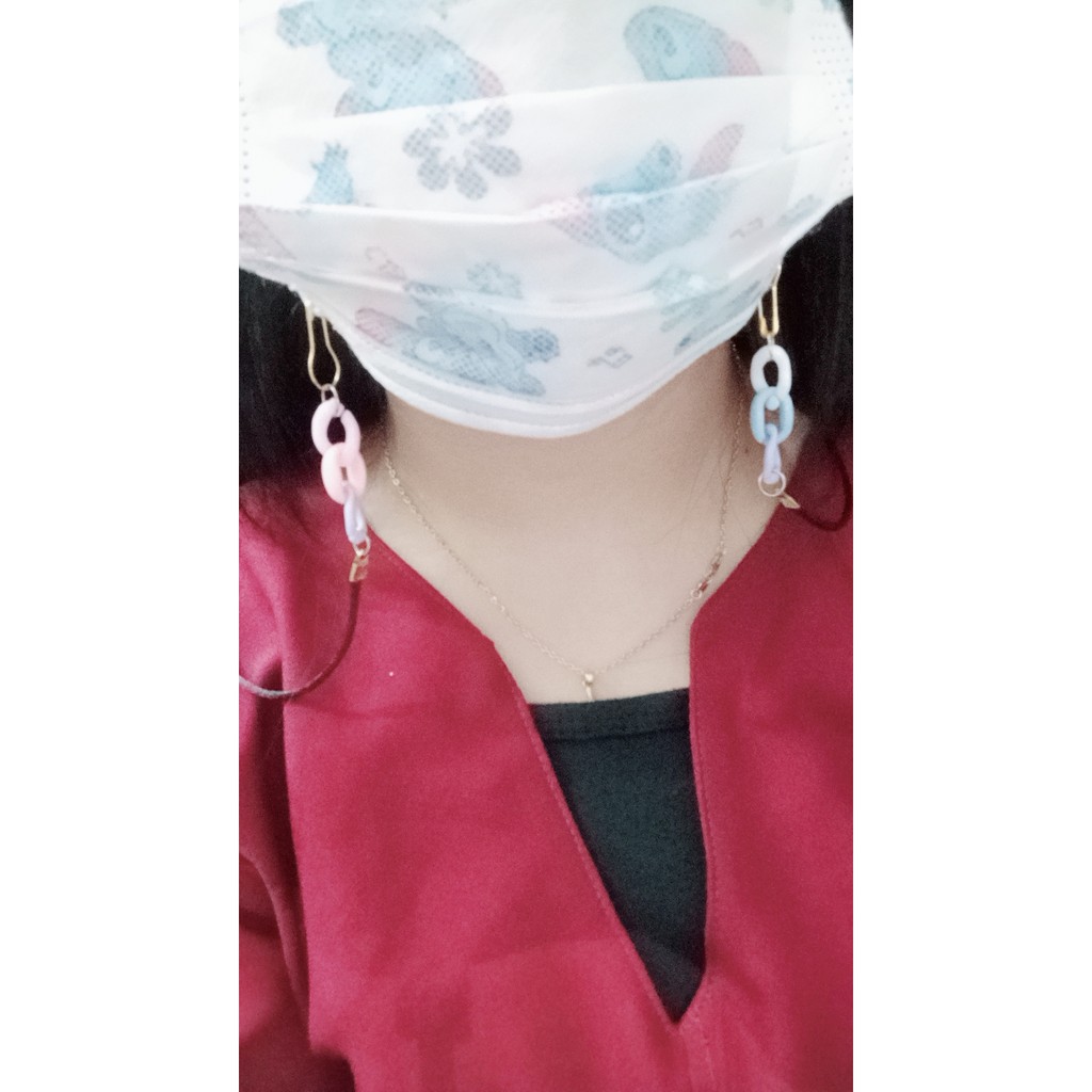 Strap Lanyard Rantai Masker Tali Gantung Masker Wajah Lanyard kalung masker Hijab mask strap acrylic