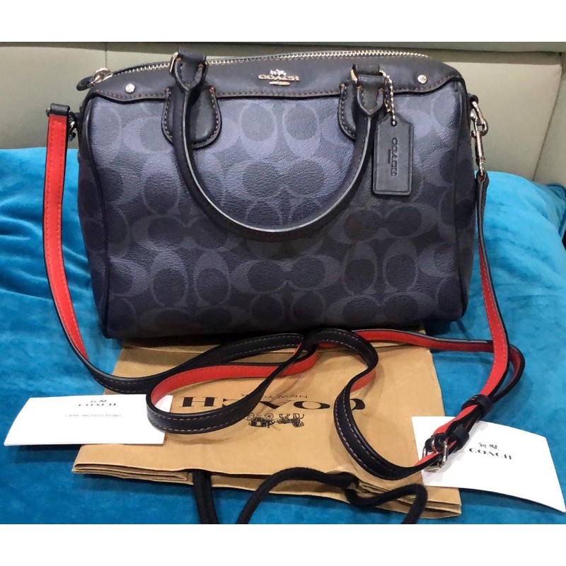 Coach Mini Bennett Satchel Signature 100% Asli/Coach Preloved/Coach Authentic/Tas Branded