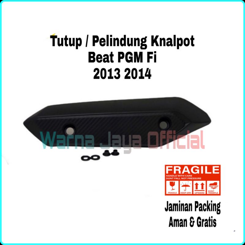 Cover Tutup Bingkai Lapis Pelindung Knalpot Honda Beat Fi 2013 2014 Aksesoris Acesories Variasi Fari