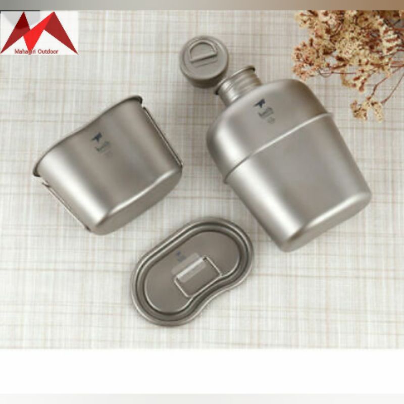 Keith Ti3060 titanium canteen mess kit army military bushcraft cooking set