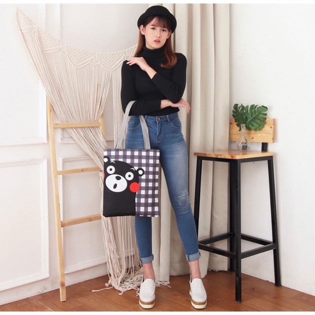 Tas tote TC61/tote bag/tote bag wanita/tas tote wanita/tas kuliah/tas sekolah/tote bag kuliah
