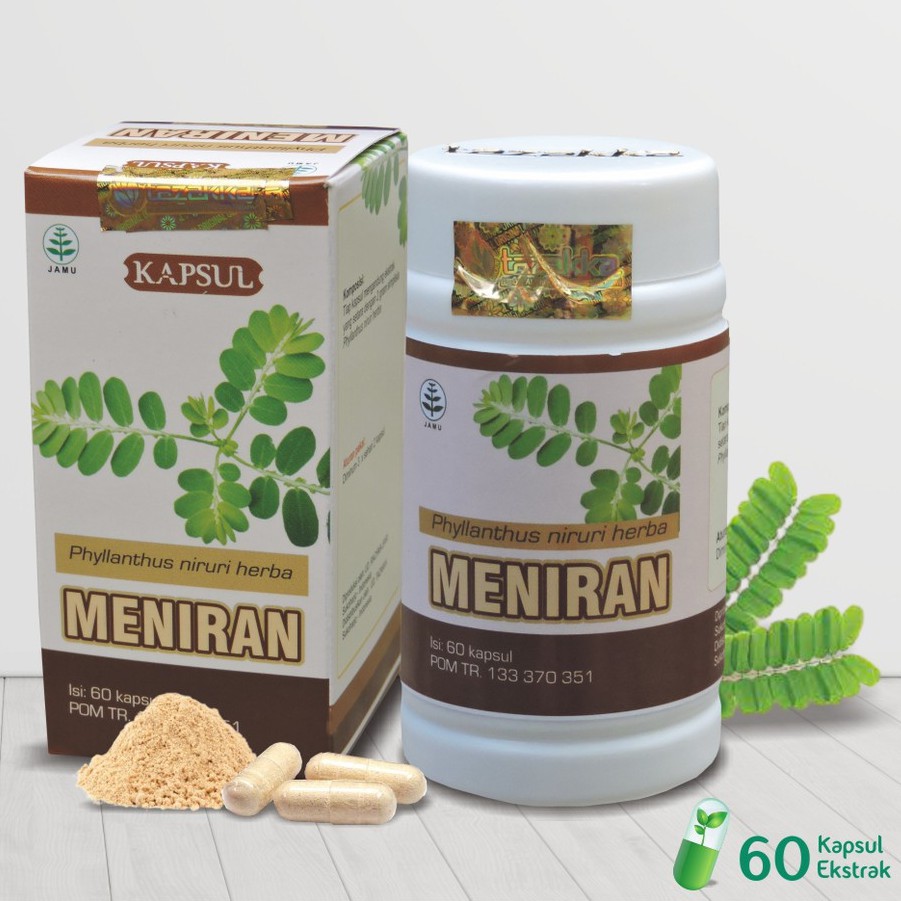 kapsul ekstrak meniran tazakka herbal mujarab original 60 kapsul