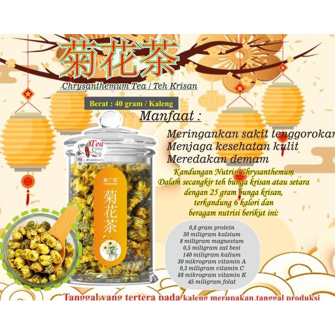 

Jual Chrysanthemum Tea [Kaleng Beling] Teh