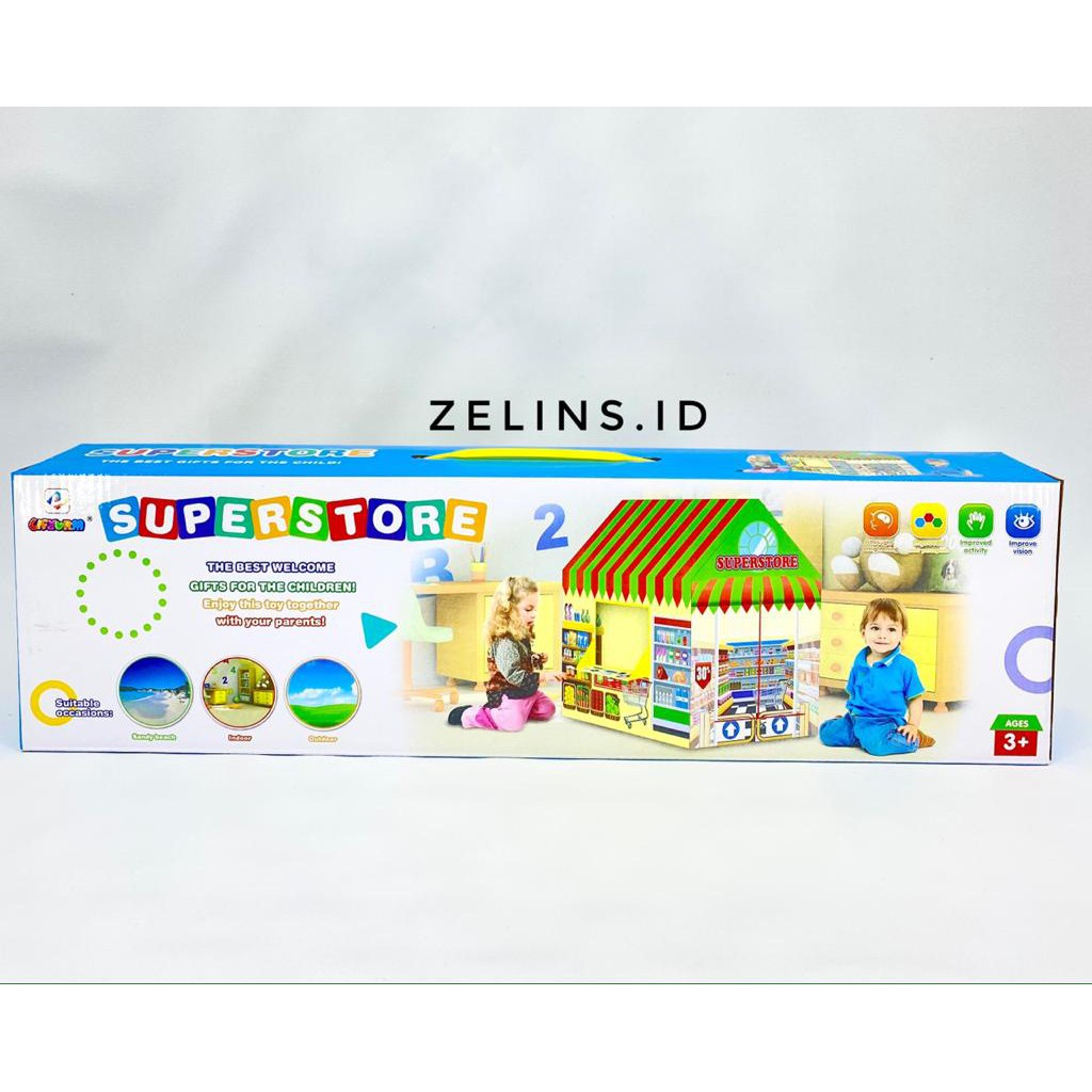 Mainan Tenda Rumah Kemah Bermain Anak - Play House Makassar