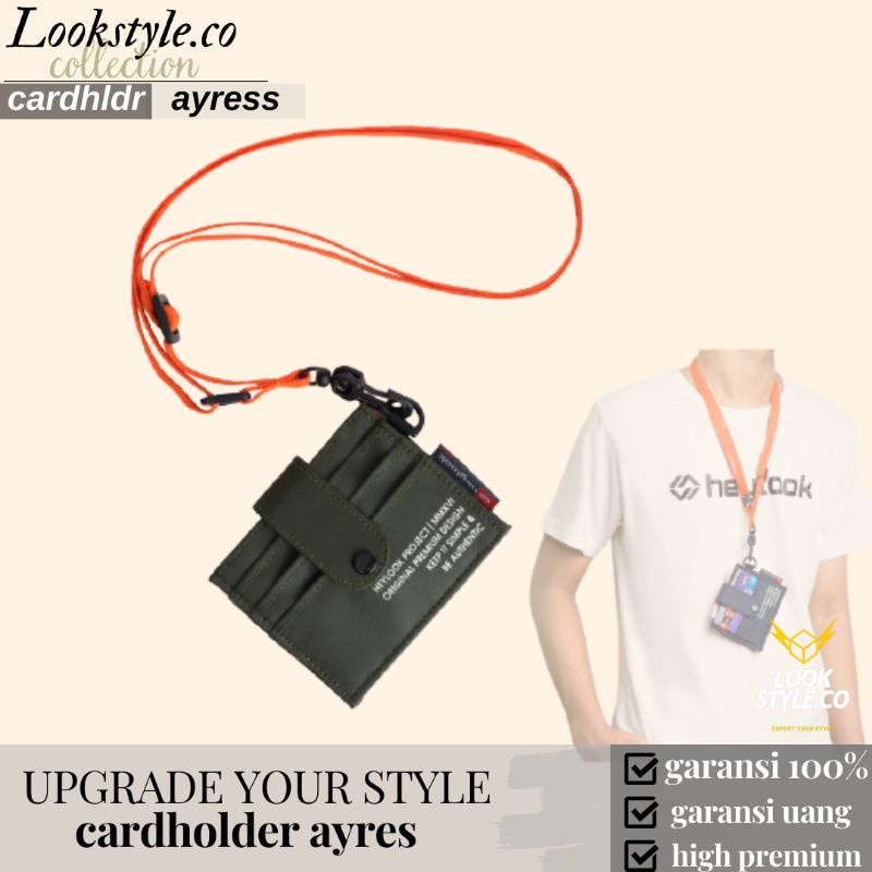 Card Holder Wanita Pria Gantung Premium Branded Ayres