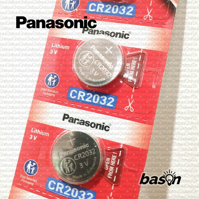 Baterai Panasonic CR2032 - Lithium Battery - Baterai Kancing isi 5 pcs